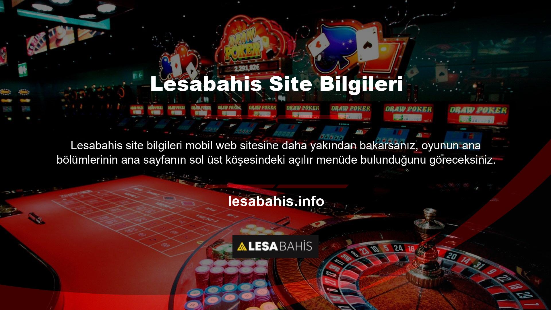 Lesabahis mobil web sitesinin ana sayfasının sağ üst köşesinde Türkçe, İngilizce, Almanca ve Fransızcayı destekleyen hızlı bir karşılaştırma çubuğu bulunmaktadır