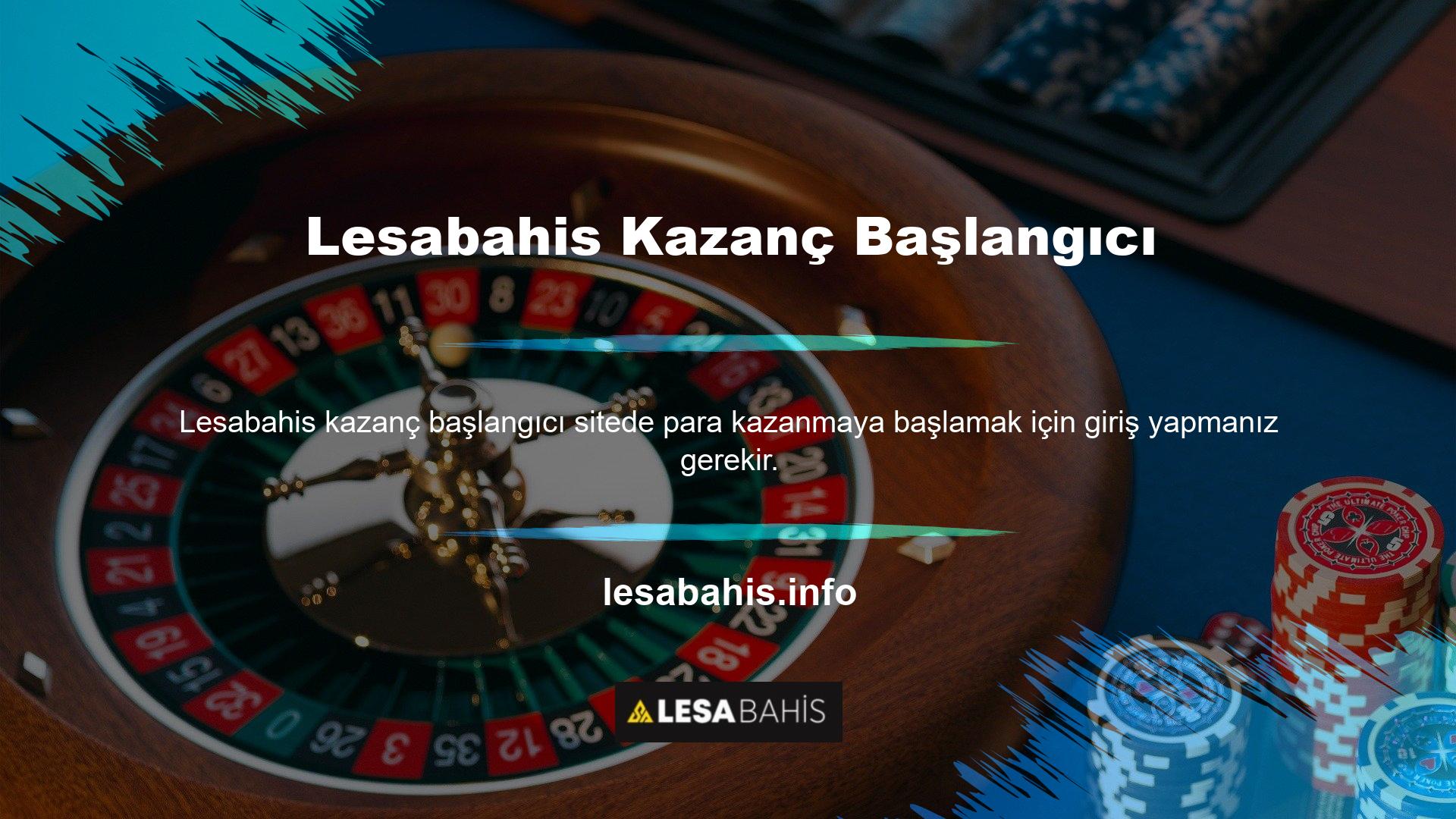 Ardından, sporda bahis yapmak, canlı oyunlar oynamak, bonus almak ve casinolar ve canlı casinolar denemek gibi para kazanmak için farklı yolları keşfedebilirsiniz